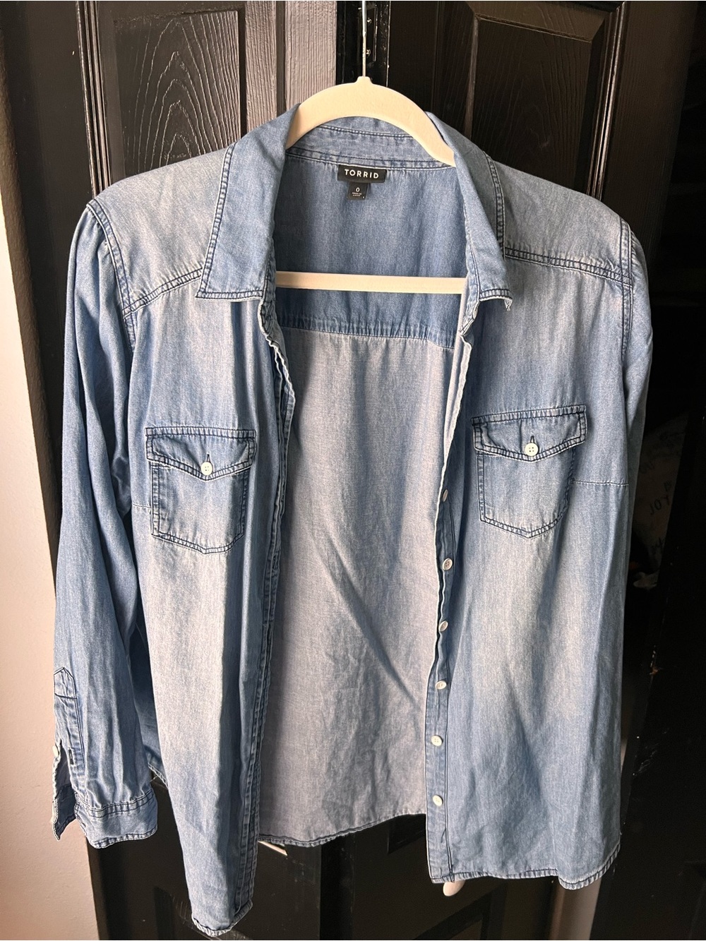 Torrid Light Blue Denim Shirt